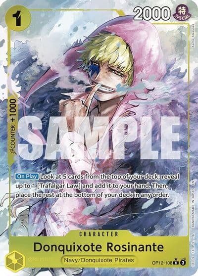 Donquixote Rosinante 108 Alternate Art Legacy of the Master One Piece card