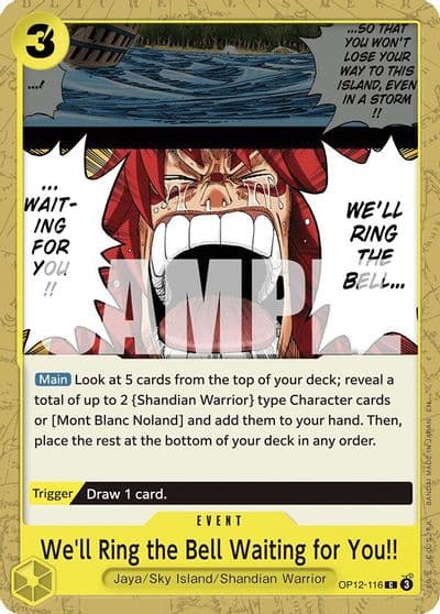 Well Ring the Bell Waiting for You Legacy of the Master One Piece card