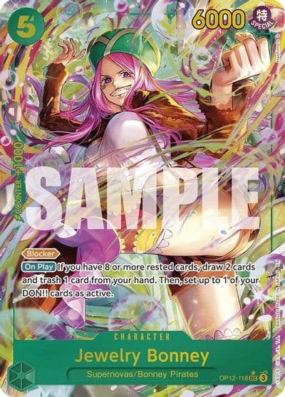 Jewelry Bonney 118 Alternate Art Legacy of the Master One Piece card