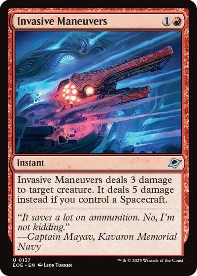 Invasive Maneuvers Edge of Eternities Magic card