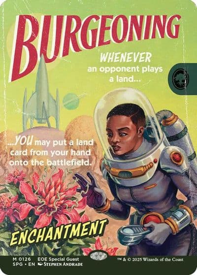 Burgeoning Showcase Special Guests Magic card