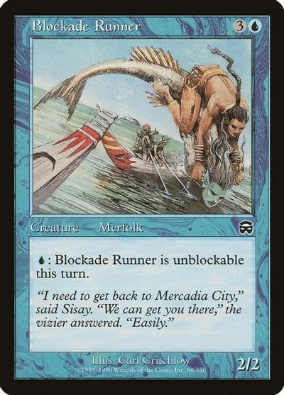 Blockade Runner Mercadian Masques Magic card