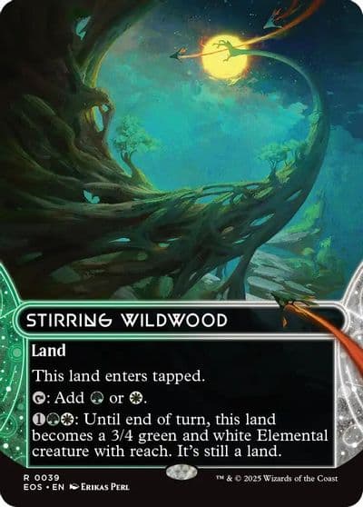 Stirring Wildwood 0039 Borderless Edge of Eternities: Stellar Sights Magic card