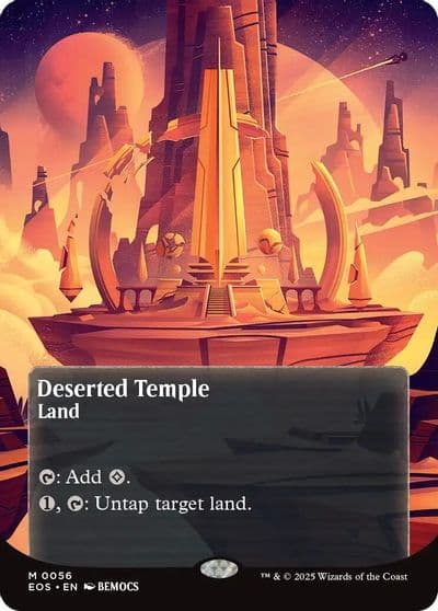 Deserted Temple 0056 Borderless Edge of Eternities: Stellar Sights Magic card