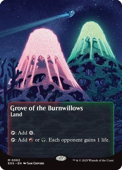 Grove of the Burnwillows 0062 Borderless Edge of Eternities: Stellar Sights Magic card