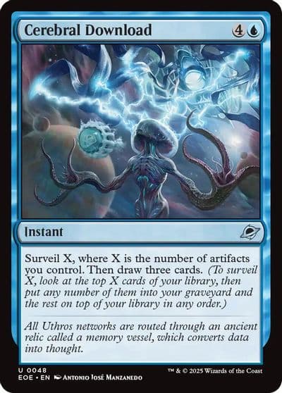 Cerebral Download Edge of Eternities Magic card