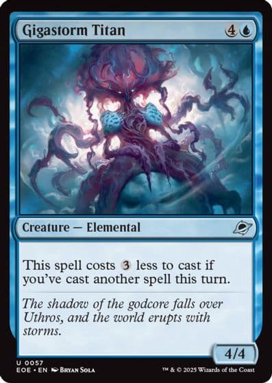 Gigastorm Titan Edge of Eternities Magic card