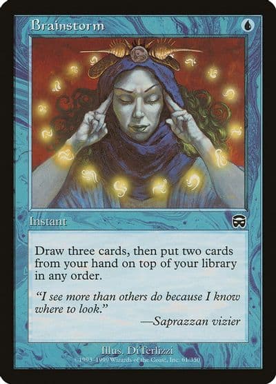 Brainstorm Mercadian Masques Magic card