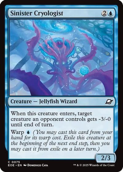 Sinister Cryologist Edge of Eternities Magic card