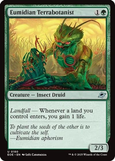 Eumidian Terrabotanist Edge of Eternities Magic card