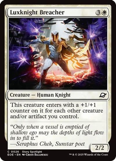 Luxknight Breacher Edge of Eternities Magic card