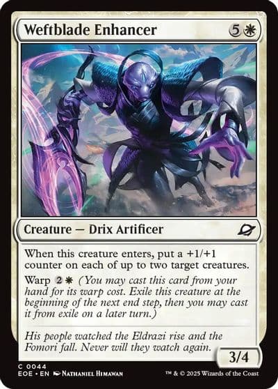 Weftblade Enhancer Edge of Eternities Magic card