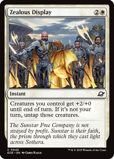 Zealous Display Edge of Eternities Magic card