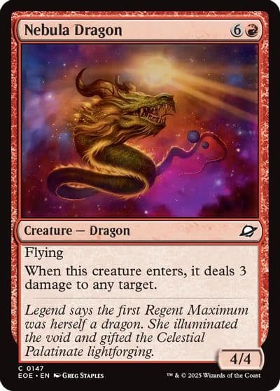 Nebula Dragon Edge of Eternities Magic card
