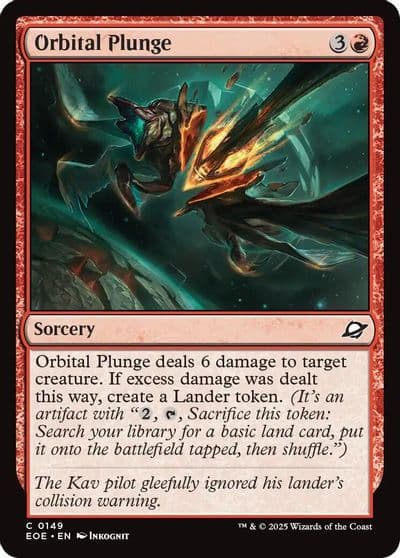 Orbital Plunge Edge of Eternities Magic card