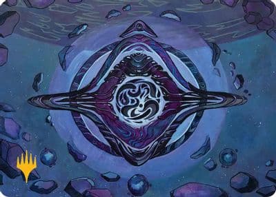 Archenemys Charm Art Card Gold Stamped Planeswalker Symbol Art Series: Edge of Eternities Magic card