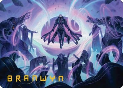 Chorale of the Void Art Card Gold Stamped Signature Art Series: Edge of Eternities Magic card