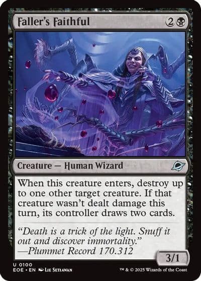 Fallers Faithful Edge of Eternities Magic card