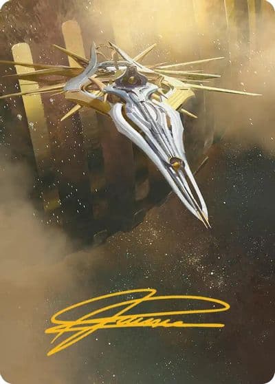 Dawnsire Sunstar Dreadnought Art Card Gold Stamped Signature Art Series: Edge of Eternities Magic card