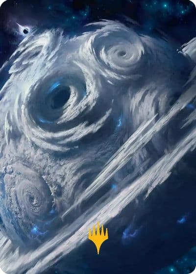 Uthros Titanic Godcore Art Card Gold Stamped Planeswalker Symbol Art Series: Edge of Eternities Magic card