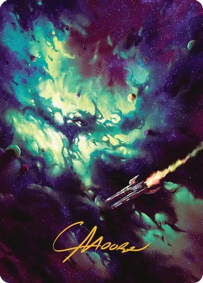 Blinkmoth Nexus Art Card Gold Stamped Signature Art Series: Edge of Eternities Magic card