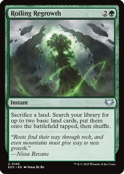 Roiling Regrowth Commander: Edge of Eternities Magic card
