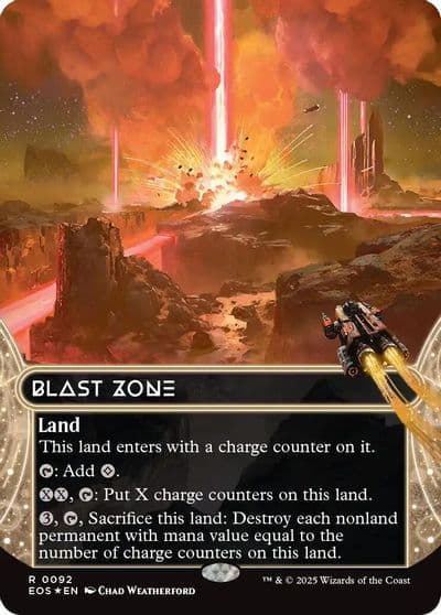 Blast Zone 0092 Borderless Galaxy Foil Edge of Eternities: Stellar Sights Magic card