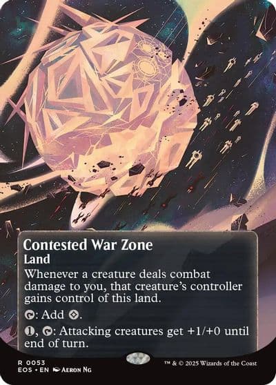Contested War Zone 0053 Borderless Edge of Eternities: Stellar Sights Magic card