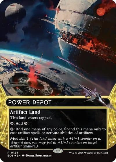 Power Depot 0124 Borderless Galaxy Foil Edge of Eternities: Stellar Sights Magic card