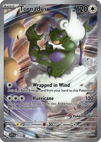 Tornadus - 210 (Pokemon Center Exclusive) SV: Scarlet & Violet Promo Cards Pokemon card