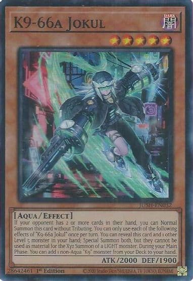 K9 66a Jokul Justice Hunters Yu-Gi-Oh! card