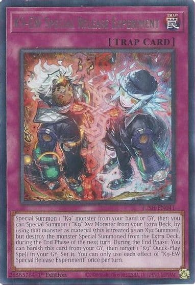 K9 EW Special Release Experiment Justice Hunters Yu-Gi-Oh! card