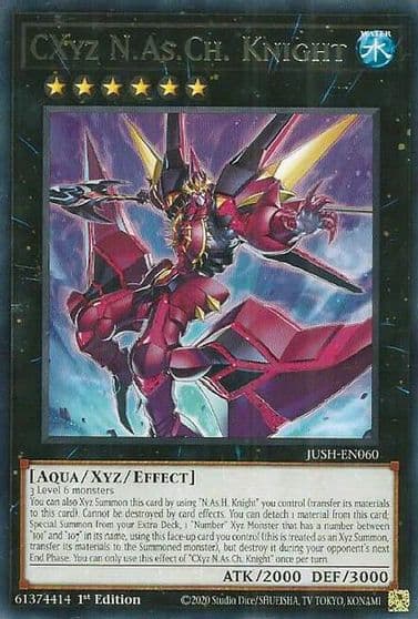 CXyz NAsCh Knight Justice Hunters Yu-Gi-Oh! card