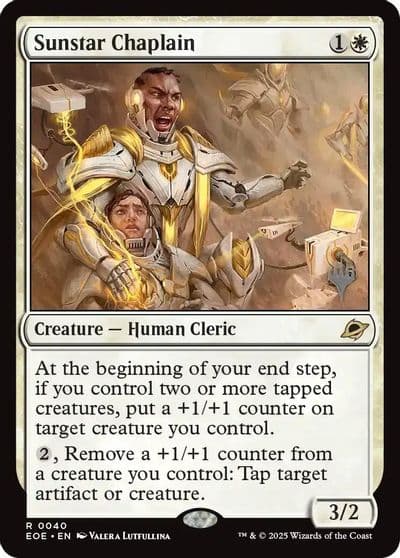 Sunstar Chaplain Promo Pack: Edge of Eternities Magic card