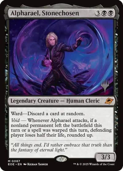 Alpharael Stonechosen Promo Pack: Edge of Eternities Magic card