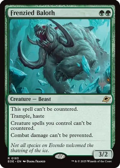 Frenzied Baloth Promo Pack: Edge of Eternities Magic card