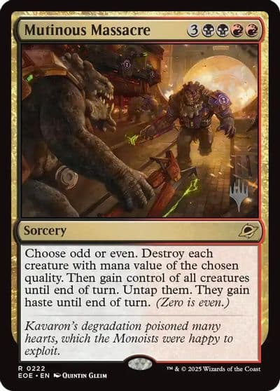 Mutinous Massacre Promo Pack: Edge of Eternities Magic card