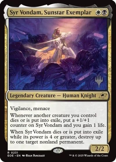 Syr Vondam Sunstar Exemplar Promo Pack: Edge of Eternities Magic card