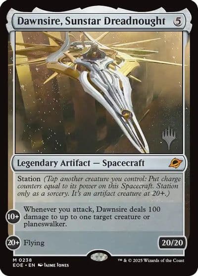 Dawnsire Sunstar Dreadnought Promo Pack: Edge of Eternities Magic card
