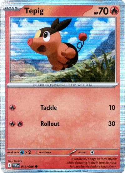 Tepig (Unova Poster Collection) Miscellaneous Cards & Products Pokemon card