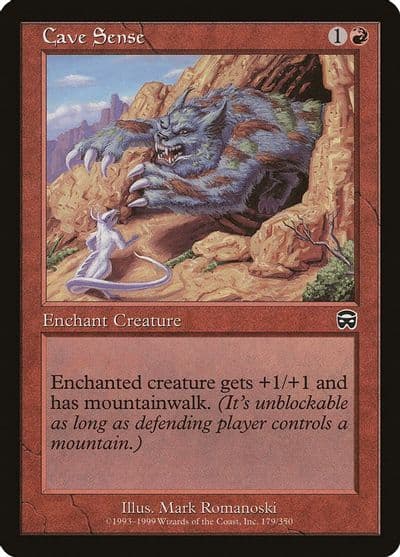Cave Sense Mercadian Masques Magic card