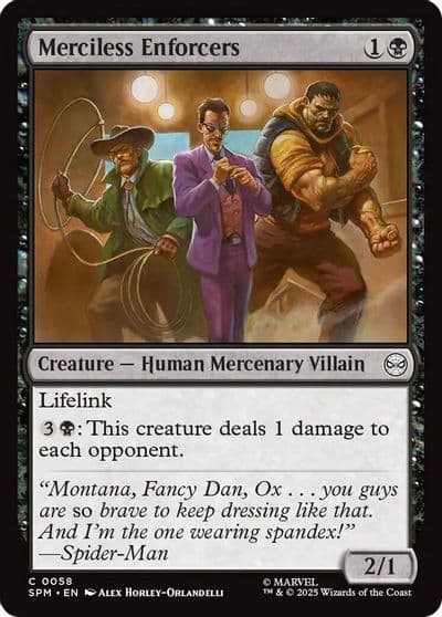 Merciless Enforcers Marvel's Spider-Man Magic card