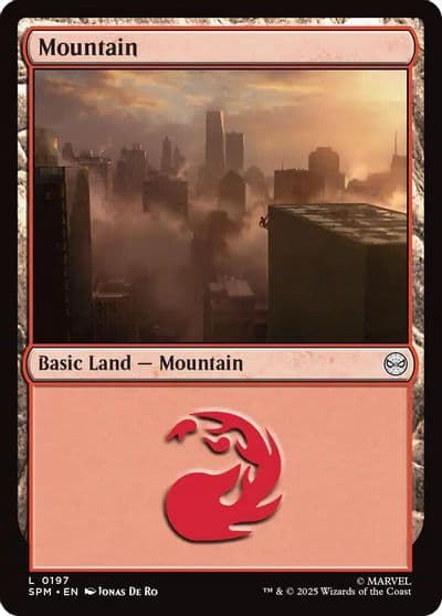 Mountain 0197 Marvel's Spider-Man Magic card