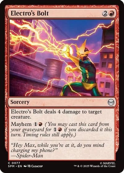 Electros Bolt Marvel's Spider-Man Magic card