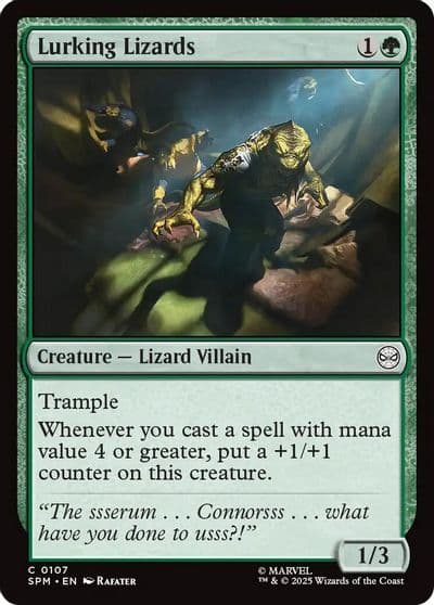 Lurking Lizards Marvel's Spider-Man Magic card