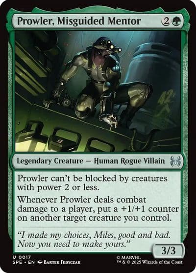 Prowler Misguided Mentor Marvel's Spider-Man: Eternal-Legal Magic card