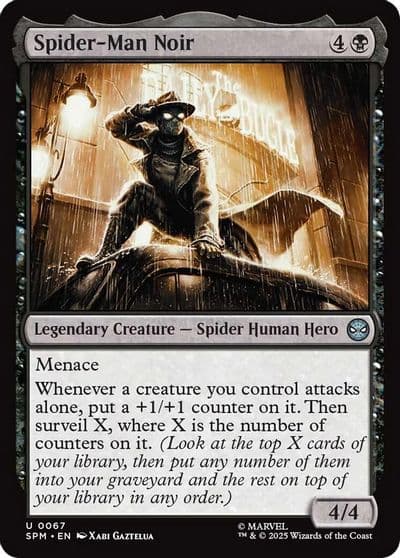 Spider Man Noir Marvel's Spider-Man Magic card