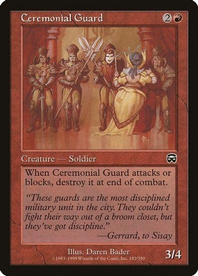 Ceremonial Guard Mercadian Masques Magic card