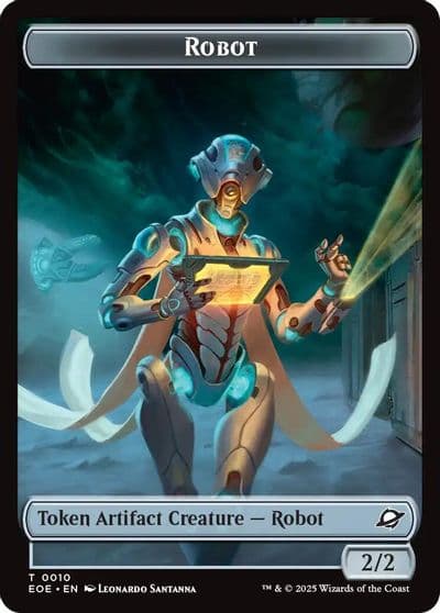 Robot Lander 0005 Double Sided Token Edge of Eternities Magic card