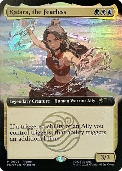 Katara the Fearless Extended Art Media Promos Magic card